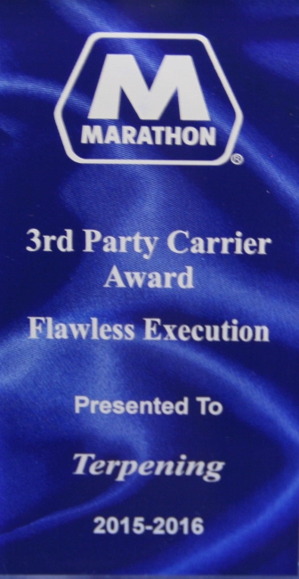 Marathon 3rd Party Carrier Award Flawless Execution